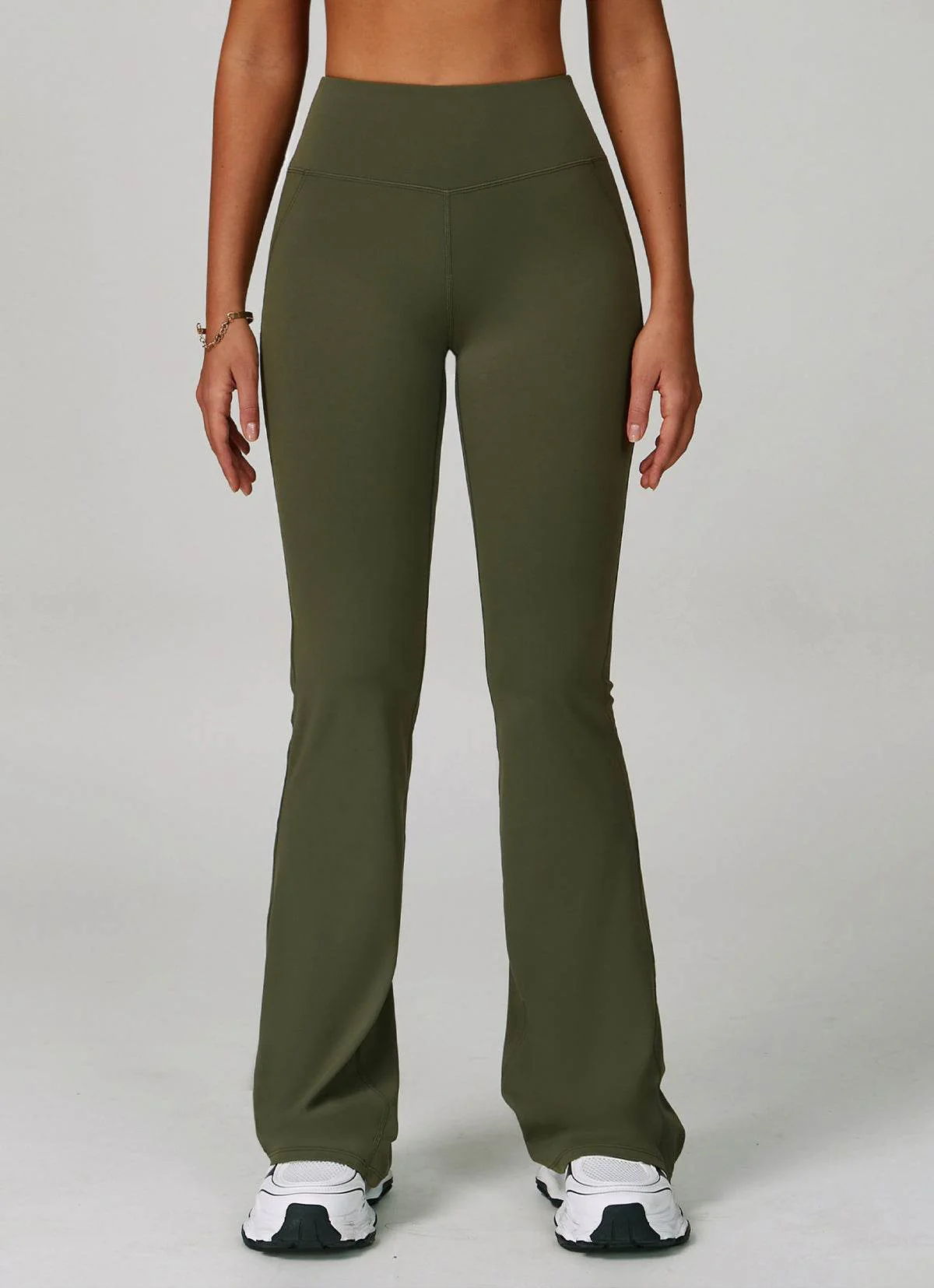 High Waist Tummy Control Running Flared Pant - Artadvier