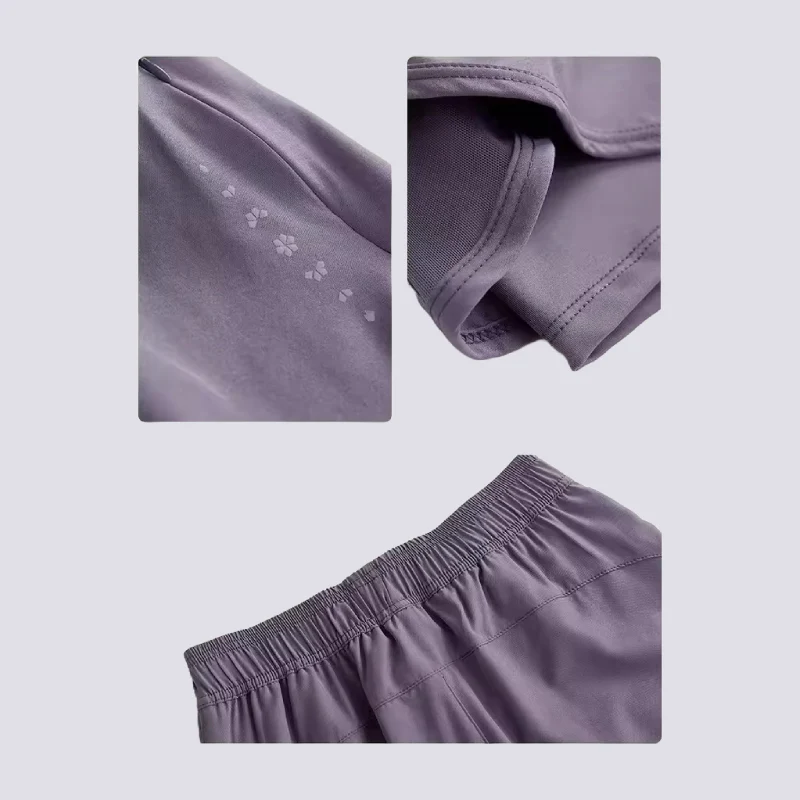 Women  s Athletic Shorts  C 2 Piece Quick Dry Running & Yoga Pants - Artadvier