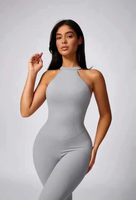 Sporty High Neck Sculpt Jumpsuit Women - Artadvier