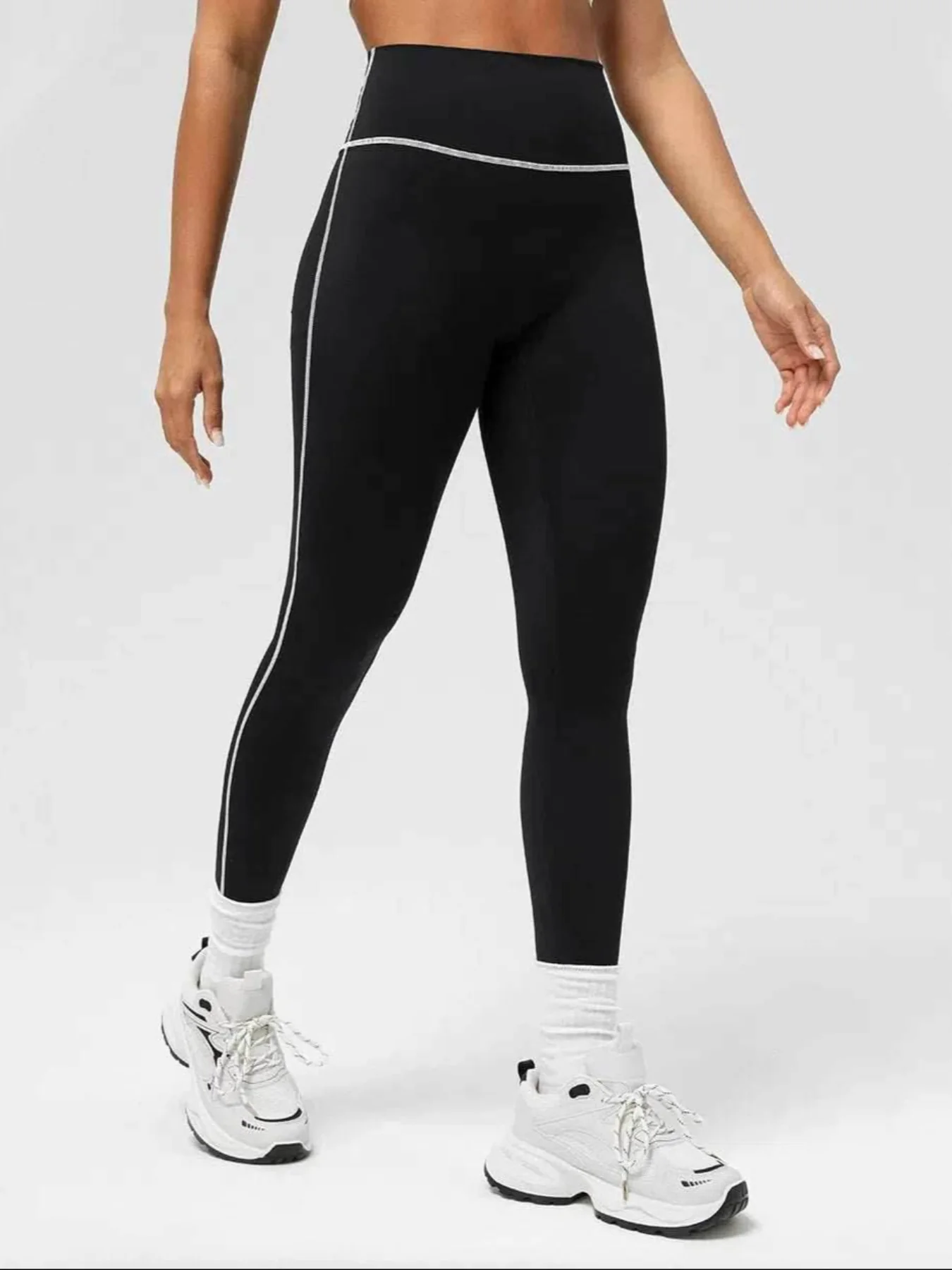 High Waist Black Yoga Legging - Artadvier