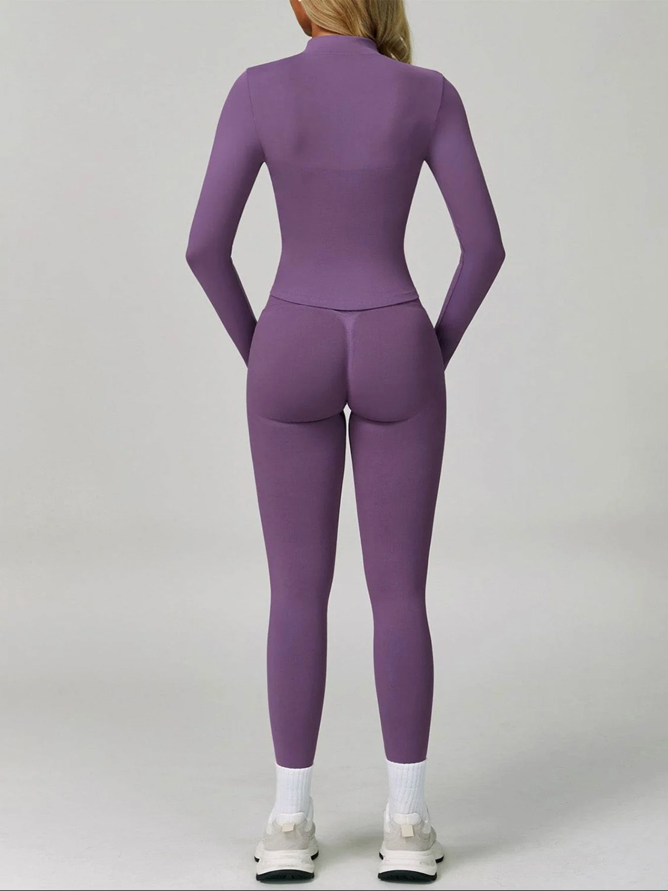 3 Pieces Activewear Set with Bra, Jacket and Legging - Artadvier