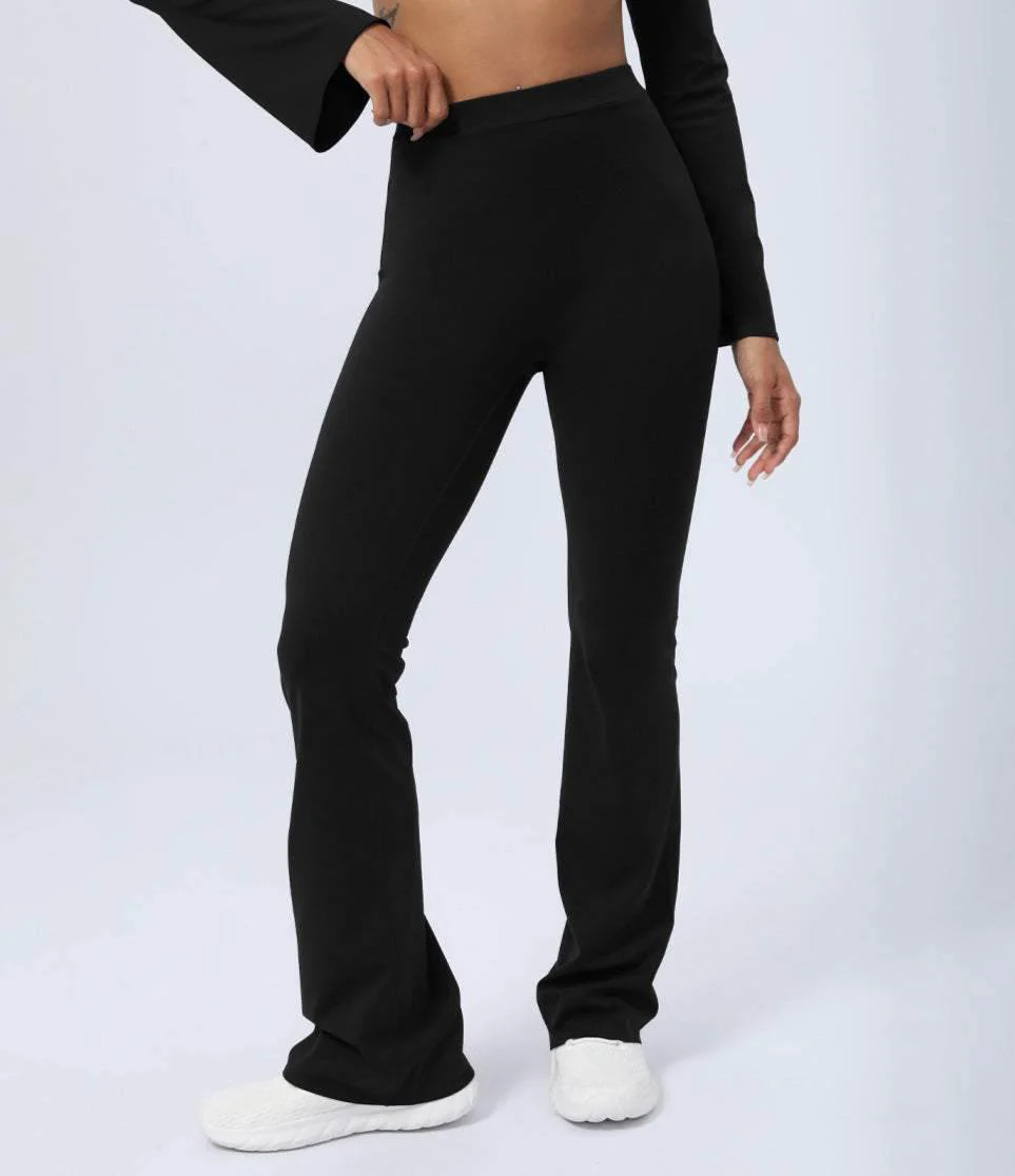 Butt Lifting Flared Leg Workout Pants - Artadvier